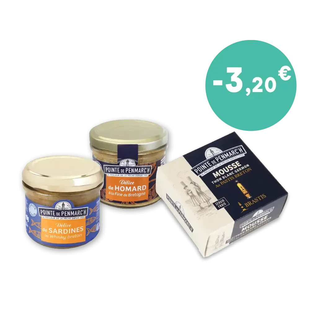 Trio de mousses et délice