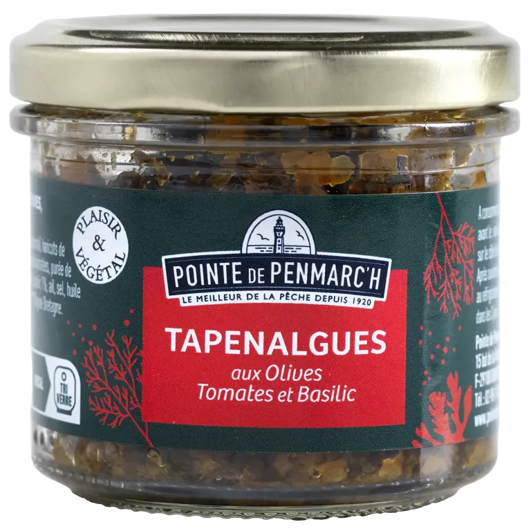 Tapenalgues olives, tomates et basilic - Tartinable vegan breton