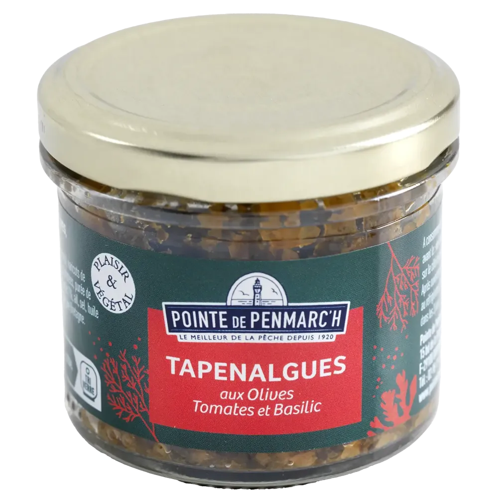 Tapenalgues olives, tomates et basilic - Tartinable vegan breton