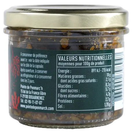 Tapenalgues olives, tomates et basilic - Tartinable vegan breton
