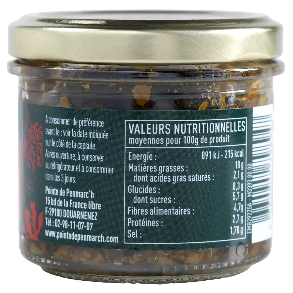 Tapenalgues olives, tomates et basilic - Tartinable vegan breton