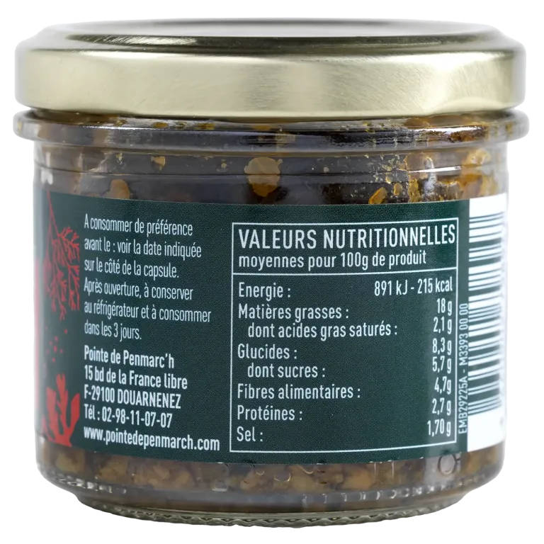 Tapenalgues olives, tomates et basilic - Tartinable vegan breton