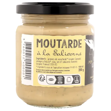 Moutarde à la salicorne bio - Alliance iodée et caractère