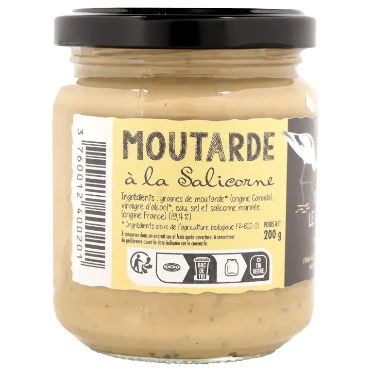 Moutarde à la salicorne bio - Alliance iodée et caractère