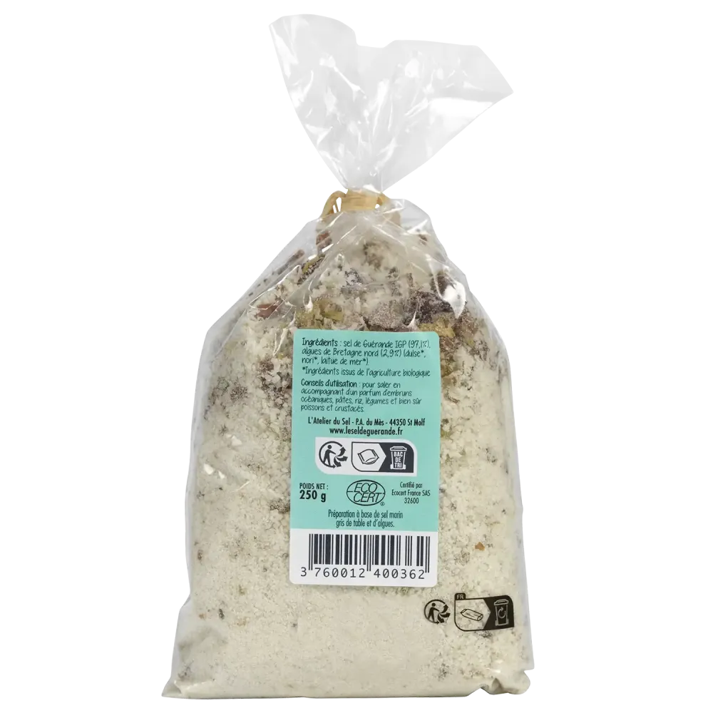 Sel de Guérande IGP aux algues de Bretagne - Iodé et naturel