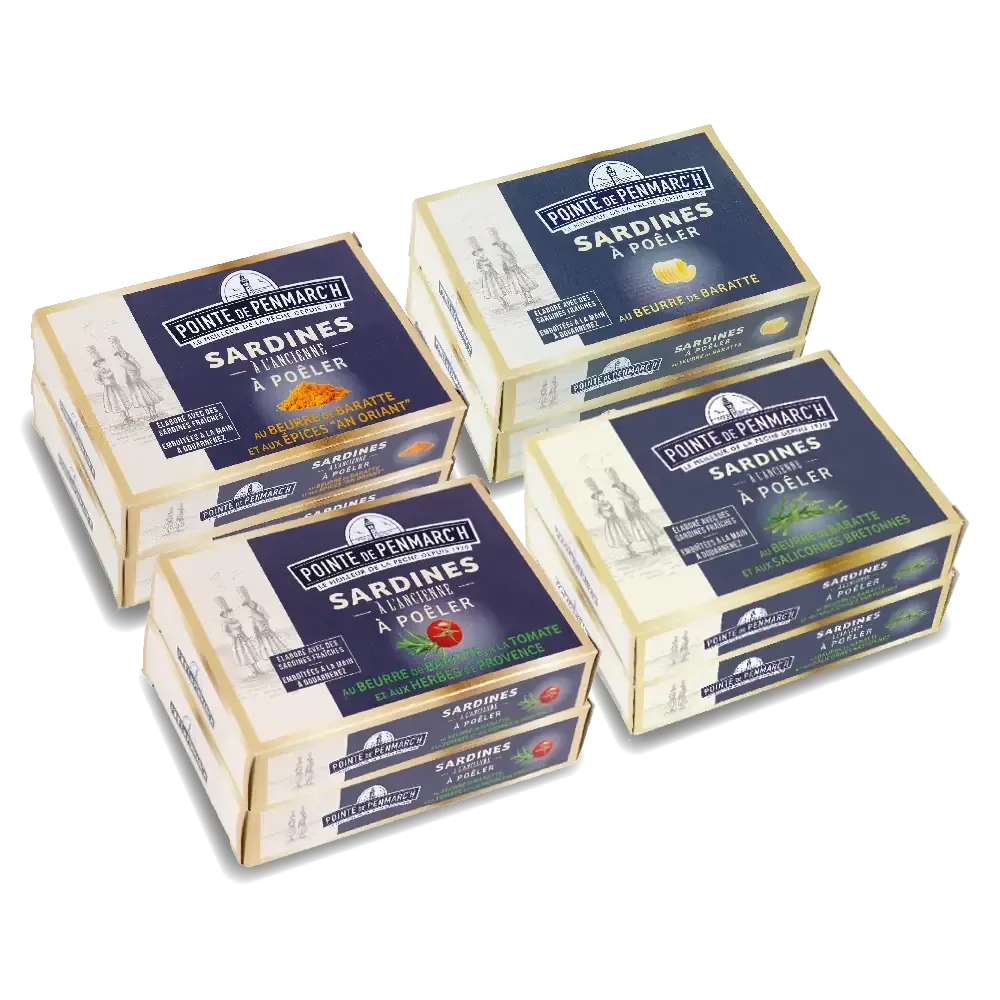Assortiment de sardines à poêler