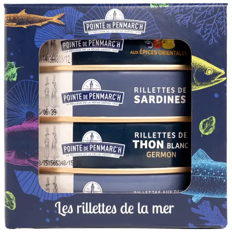 Coffret rillettes de la mer - Tartinables gourmands bretons