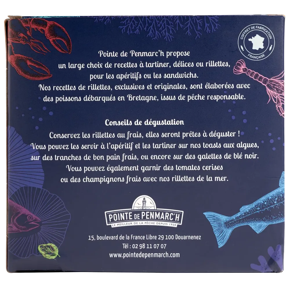 Coffret rillettes de la mer - Tartinables gourmands bretons
