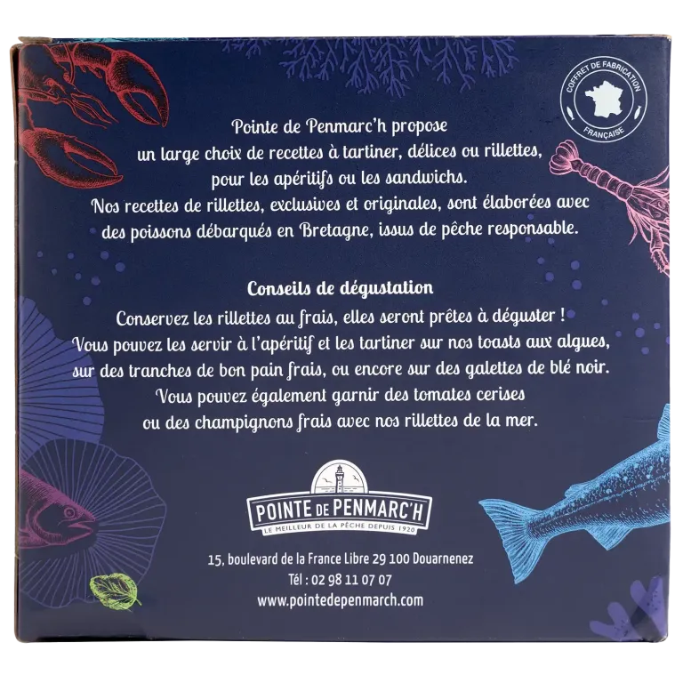 Coffret rillettes de la mer - Tartinables gourmands bretons