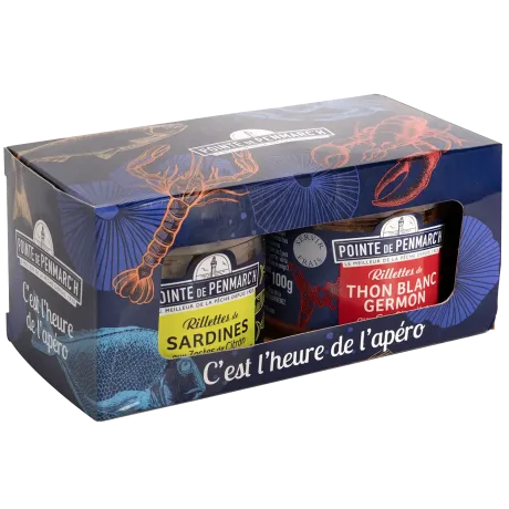Coffret C’est l’heure de l’apéro - Duo de rillettes de poissons bretons