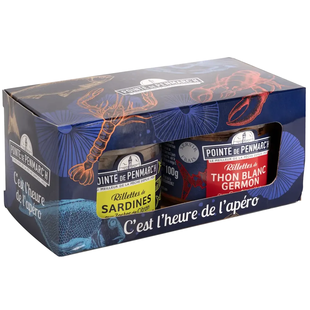Coffret C’est l’heure de l’apéro - Duo de rillettes de poissons bretons