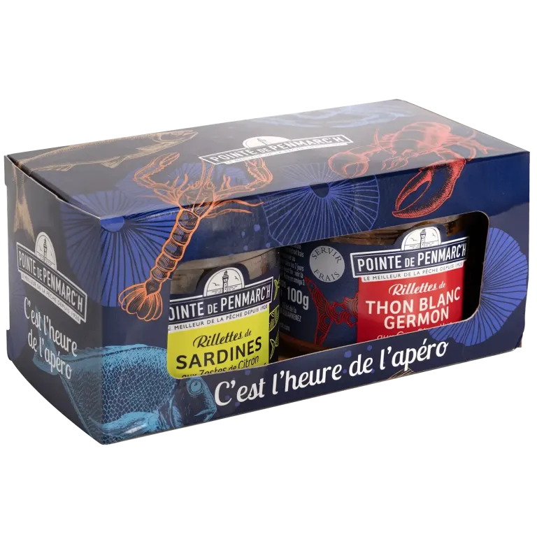 Coffret C’est l’heure de l’apéro - Duo de rillettes de poissons bretons