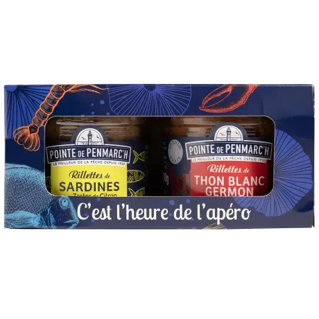 Coffret C’est l’heure de l’apéro - Duo de rillettes de poissons bretons