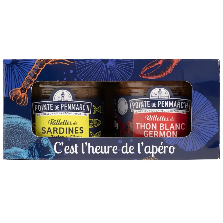 Coffret C’est l’heure de l’apéro - Duo de rillettes de poissons bretons