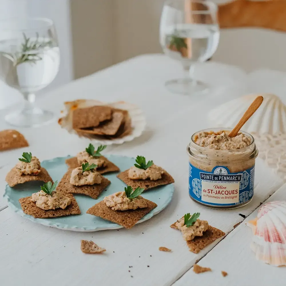 Délice de Saint-Jacques au Pommeau de Bretagne - Recette artisanale