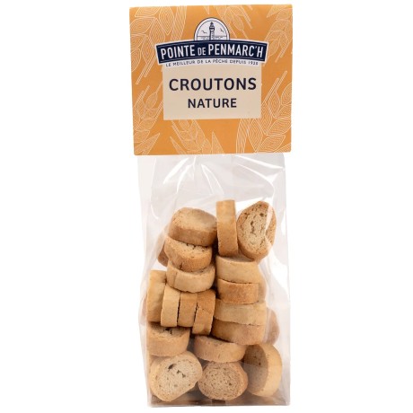 Croûtons nature artisanaux - Sachet 75 g croustillant | Pointe de Penmarc'h