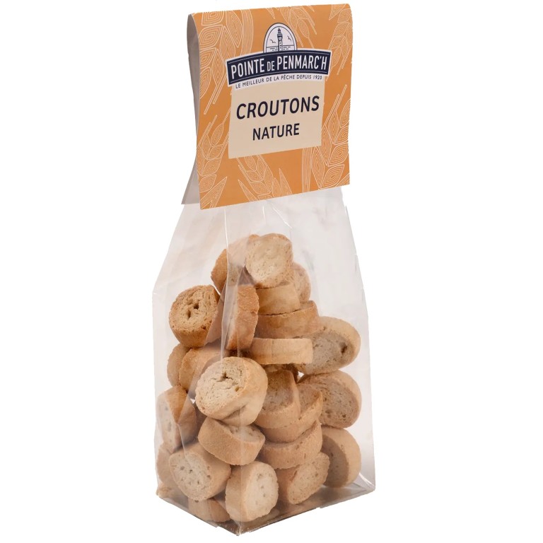 Croûtons nature artisanaux en sachet | Pointe de Penmarc'h
