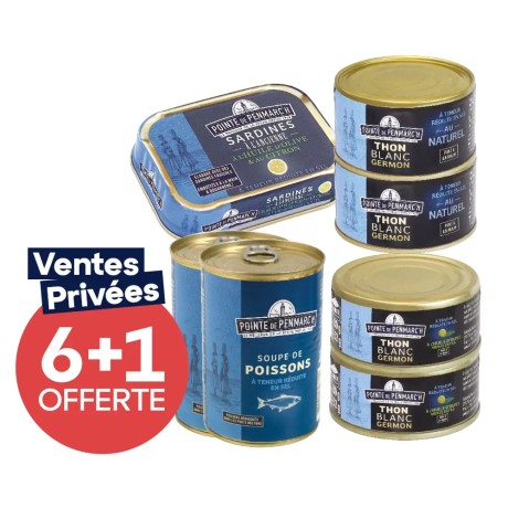 Assortiment poissons à teneur réduite en sel - Saveurs authentiques | Pointe de Penmarc'h