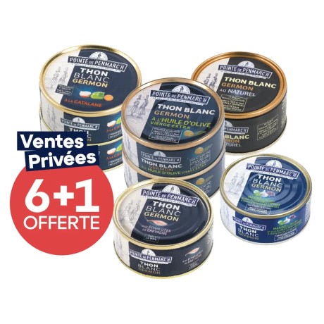 Assortiment thon blanc germon - Offre spéciale gourmande | Pointe de Penmarc'h