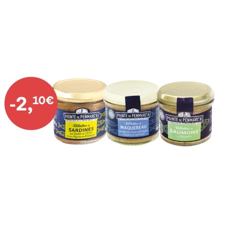Assortiment de rillettes de poissons