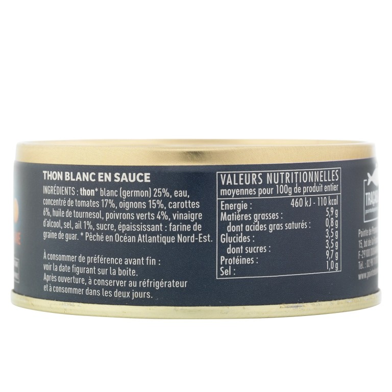 Thon blanc germon à la catalane - le lot de 7 boîtes de 160 g