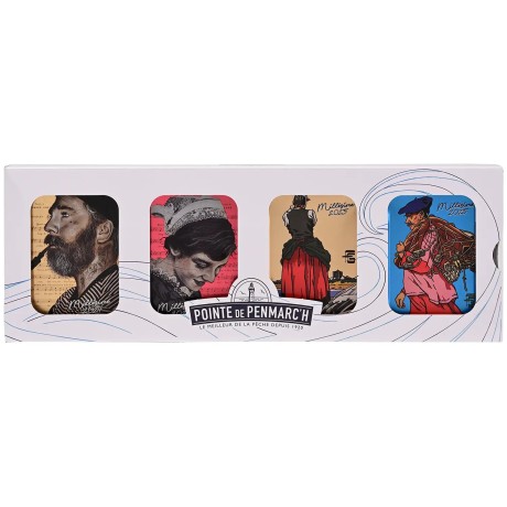 Coffret sardines millésimées 2024-2025 boîtes de conserve illustrées de collection | Pointe de Penmarc'h