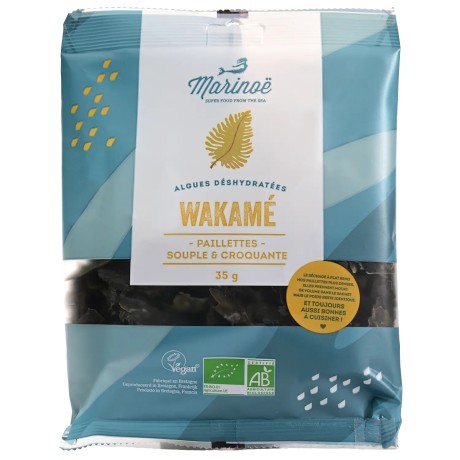 Wakamé en paillettes - le sachet de 35 g