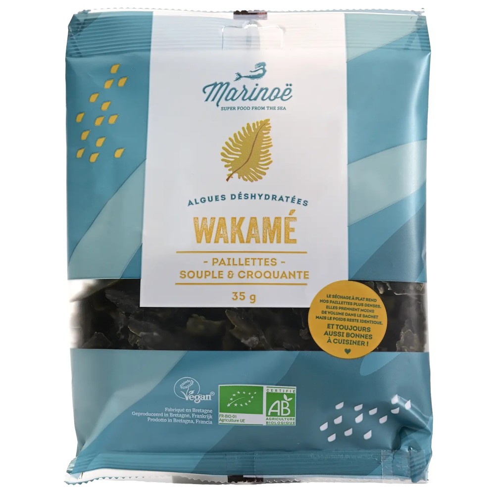 Wakamé en paillettes - le sachet de 35 g