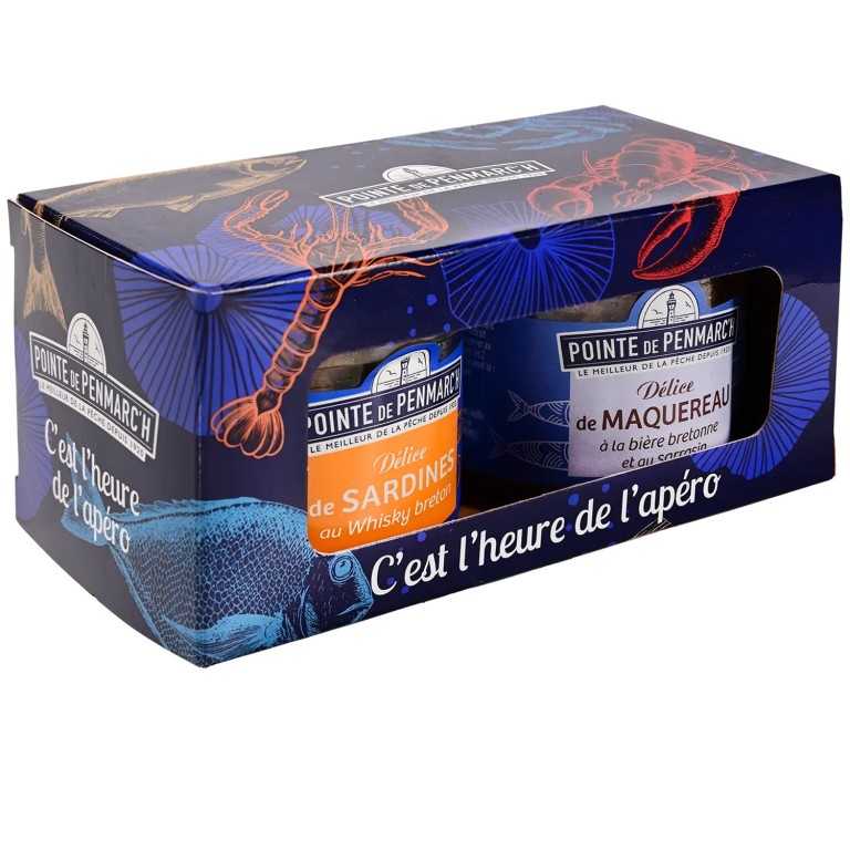 Coffret duo délices de maquereaux et sardines whisky