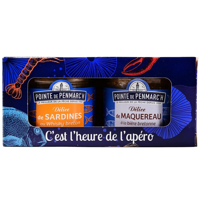 Coffret duo délices de maquereaux et sardines whisky