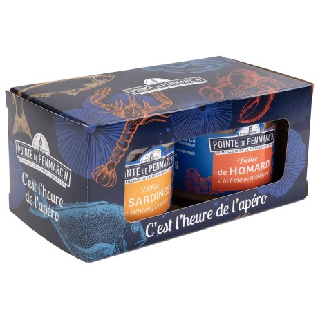 Coffret duo délices de homard et sardine whisky