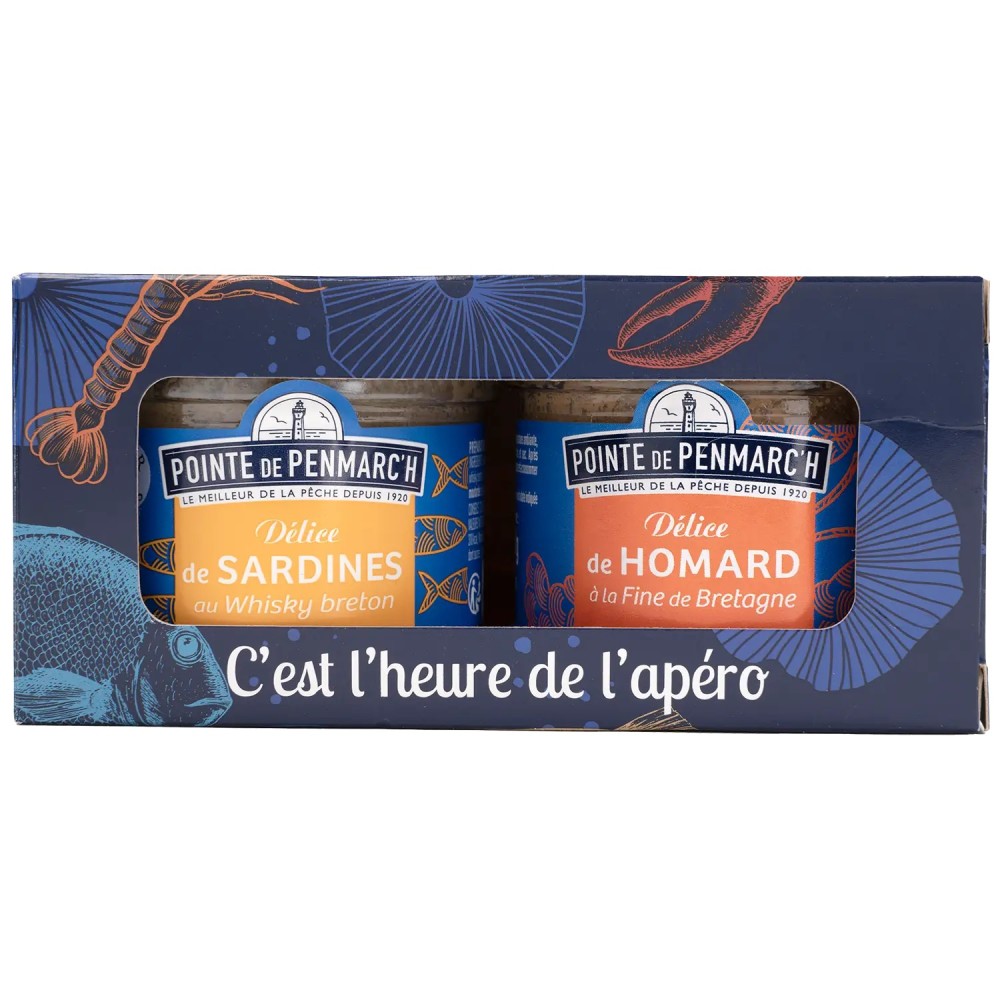Coffret duo délices de homard et sardine whisky
