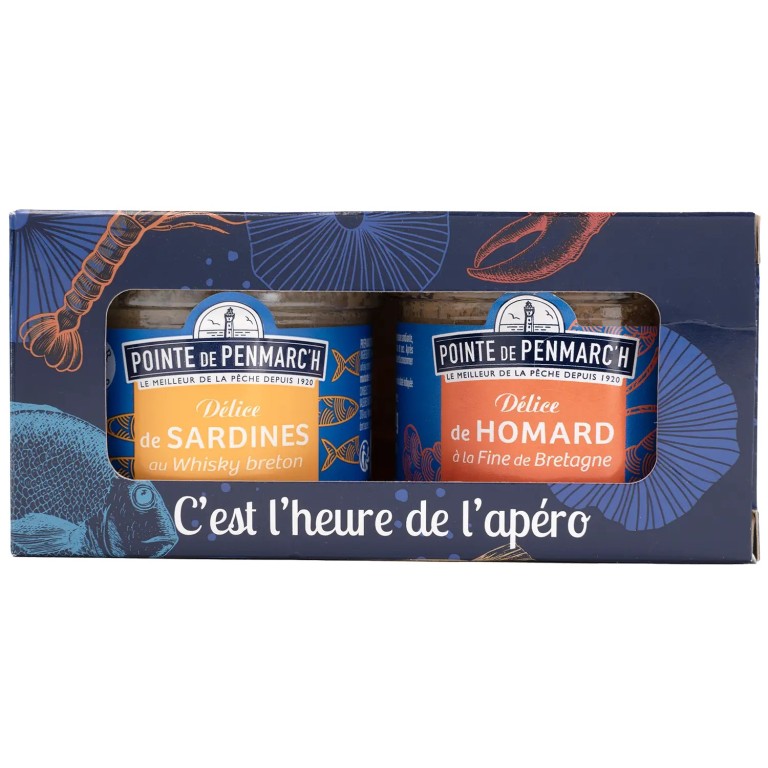 Coffret duo délices de homard et sardine whisky