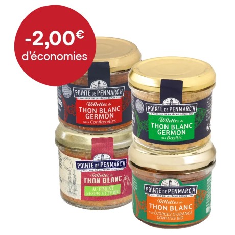 Assortiment de rillettes de thon
