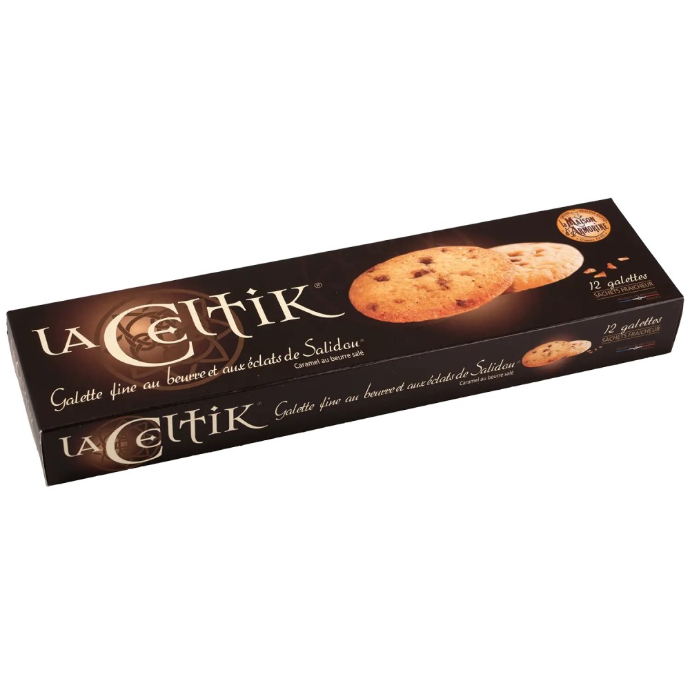 Galettes fines éclats caramels celtik - l'étui de 90g