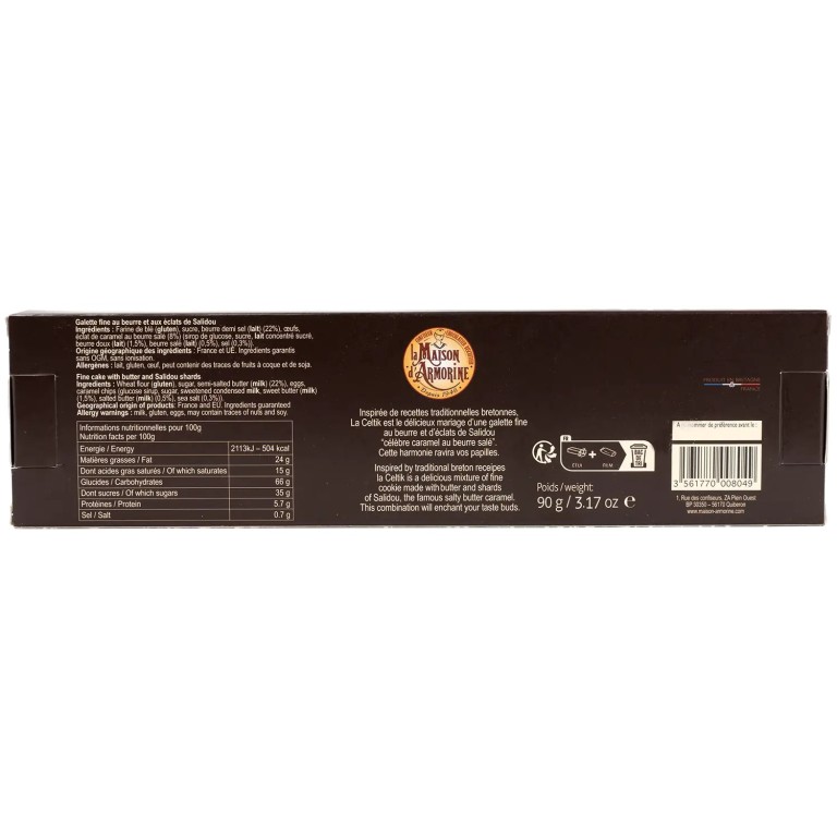 Galettes fines éclats caramels celtik - l'étui de 90g