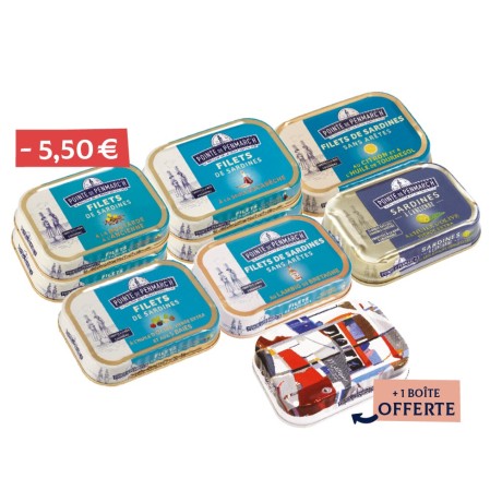 La composition variation de sardines