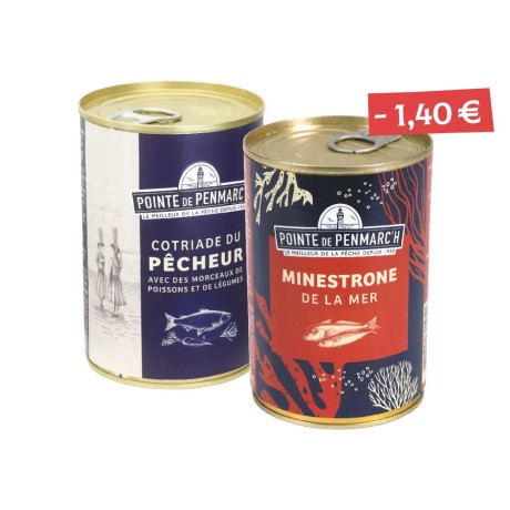 Duo de Cotriade du pêcheur et Minestrone de la mer
