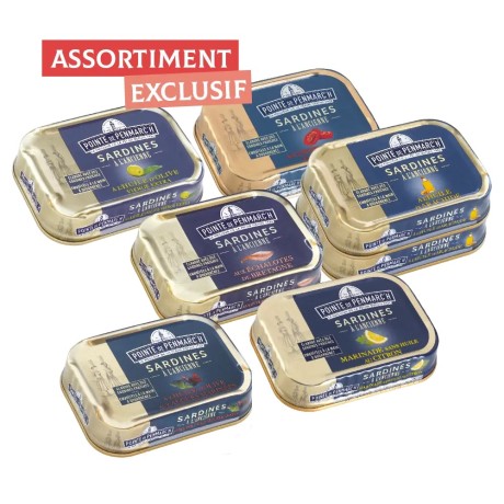 Assortiment de conserves sardines à l’ancienne - Offre spéciale | Pointe de Penmarc'h