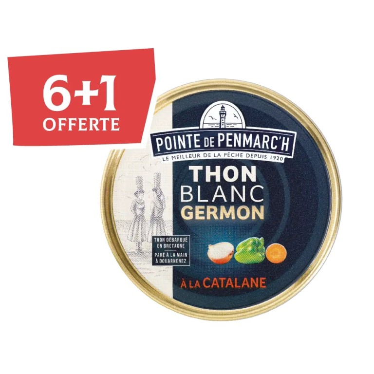 Thon blanc germon à la catalane - le lot de 7 boîtes de 160 g