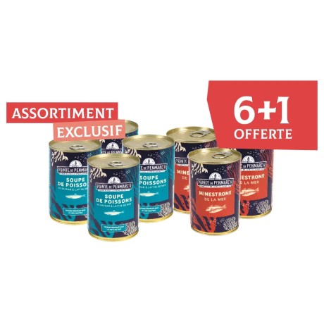 Assortiment de soupes de la mer