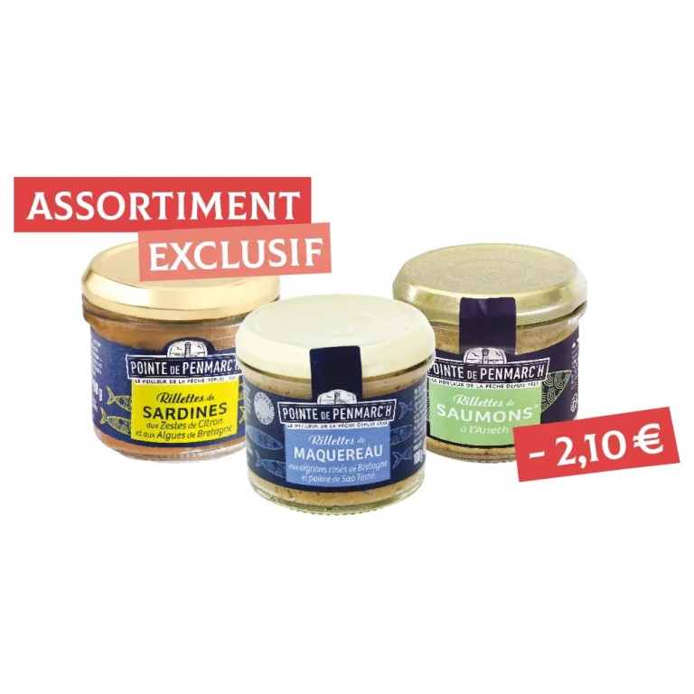 Assortiment de rillettes de poissons