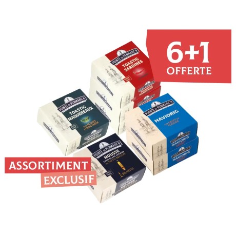 Assortiment mousses de poisson en boîte de conserve - Offre spéciale apéritif | Pointe de Penmarc'h