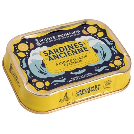 Sardines à l'ancienne à l'huile d'olive et au citron en boîte de conserve | Pointe de Penmarc'h