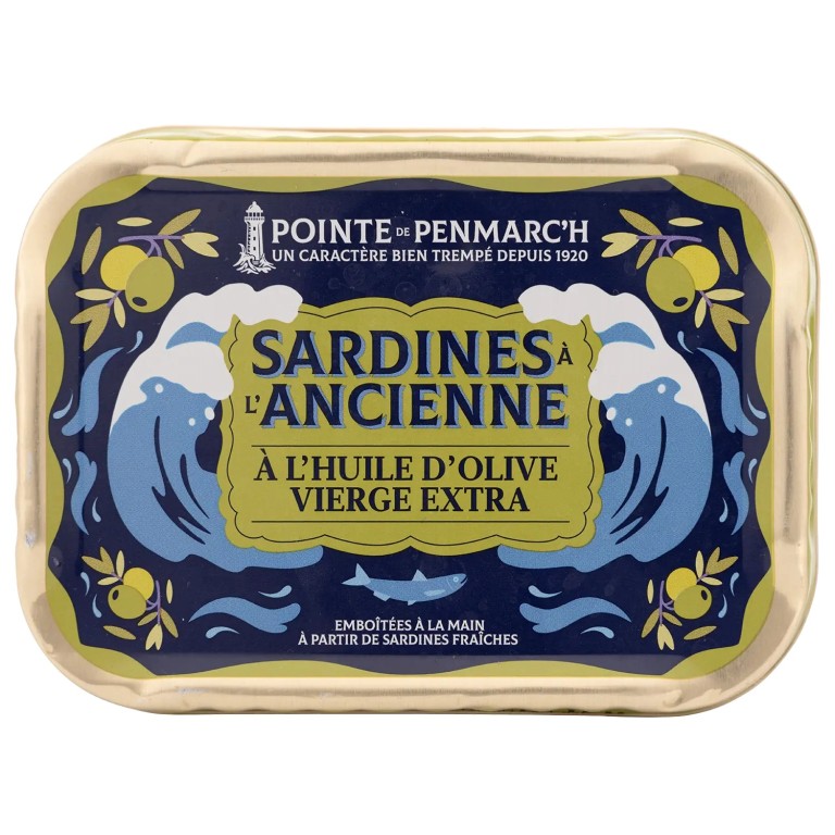 Sardines à l’ancienne à l’huile d’olive vierge extra en boîte de conserve | Pointe de Penmarc'h