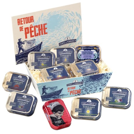 Coffret de 10 boîtes de conserves de sardines | Pointe de Penmarc'h