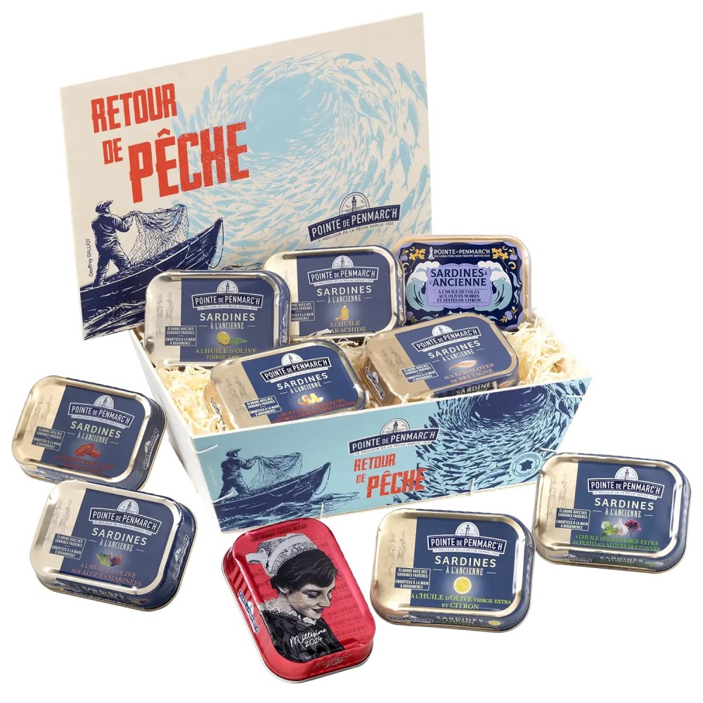 Coffret de 10 boîtes de conserves de sardines | Pointe de Penmarc'h