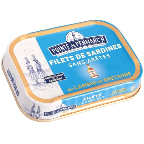 Sardines au lambig de Bretagne en boîte de conserve | Pointe de Penmarc'h