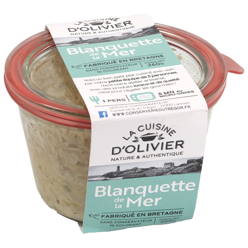 Blanquette de la mer 260 g plat cuisiné aux poissons et fruits de mer en verrine | Pointe de Penmarc'h