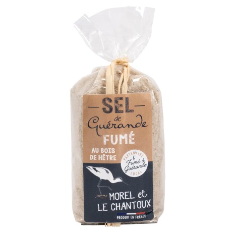 Sel de Guérande fumé au bois de hêtre sachet de 190 g - L’Atelier du Sel | Pointe de Penmarc'h